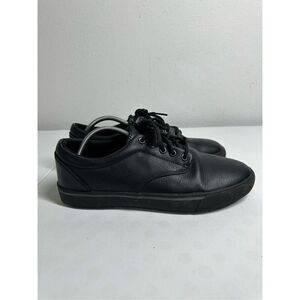 Tredsafe Work Shoe Slip Resistant Sneaker Black Leather Size 8 Men’s 8W Women’s